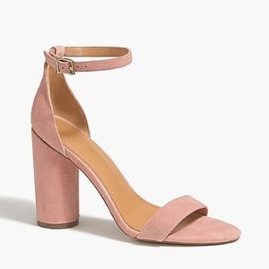 J. Crew Suede block-heel sandals
